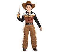 Kimokawaii Disfraz Vaquero Texas Talla 7-9 AÑOS TAMAÑO Infantil