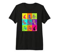 Kimono de Yoga Retro con diseño de Gatos japoneses Ukiyo-e Art Camiseta Premium