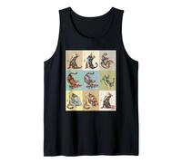 Kimono de Yoga Retro con diseño de Gatos japoneses Ukiyo-e Art Camiseta sin Mangas