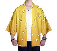 Kimono Estampado Cardigan Camisa Cosplay Tshirt Japonés Elegante Kimono Albornoz Verano Pijamas Kamado Tanjirou Kamado Nezuko Agatsuma Zenitsu Tomioka Giyuu