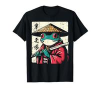 Kimono japonés de Rana Samurai Ukiyo-e Art para Hombres, Mujeres y niños Camiseta