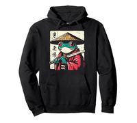 Kimono japonés de Rana Samurai Ukiyo-e Art para Hombres, Mujeres y niños Sudadera con Capucha