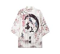 Kimono japonés Haori Yukata para hombre y mujer, a la moda, informal, para verano, ropa de calle