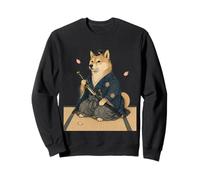 Kimono japonés Samurai Shiba Inu Ukiyo E Sudadera
