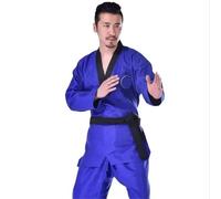Kimono Jiu Jitsu Trajes de Judo, uniforme de Taekwondo, traje de entrenador for adultos, ropa de competición de entrenamiento de Karate y Judo, disfraces Unisex de Kung Fu para Hombres(Blue,150cm)