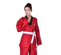 Kimono Jiu Jitsu Trajes de Judo, uniforme de Taekwondo, traje de entrenador for adultos, ropa de competición de entrenamiento de Karate y Judo, disfraces Unisex de Kung Fu para Hombres(Red,160cm)