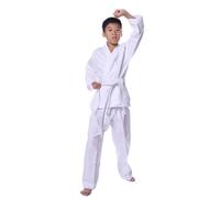 Kimono Jiu Jitsu Uniforme de Karate, trajes de Judo con cinturones, ropa blanca de Taekwondo for equipo, estudiantes, adultos, entrenamiento de rendimiento de Karate, ropa de Fitness para Hombres(XXXS