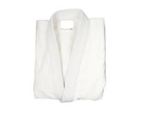 Kimono Jiu Jitsu Uniforme profesional de Judo Gi for artes marciales, Kimono blanqueado de tejido único, perfecto for competición o entrenamiento con cinturón blanco para Hombres(White,L-160CM)