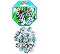 Kim'Play - 500827 - Jeu de Plein Air - 20 Billes + 1 Calots - Tigre Blanc , color/modelo surtido