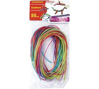 Kim'Play- SCOUBIDOUS 50 BRINS Metal, Multicolor (KIMPLAY 1257)