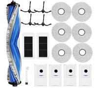 KimSin accesorios de repuesto para Ecovacs Deebot X5 Omni, X5 Pro robot aspirador, cepillo principal + 6 paños mopa + 4 bolsa de polvo + 4 cepillos laterales + 2 filtros