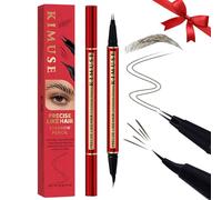 KIMUSE Eyebrow Pen Lápices de Cejas Impermeables para Mujeres, 2 en 1 con Doble Punta y Pincel de Precisión, Crea Cejas Naturales Similares al Cabello, Lápiz de Larga Duración
