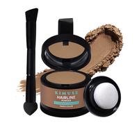 KIMUSE Hairline Powder, Polvo Para Retoque De Raíces - Cubre Áreas De Cabello Fino, Densifica Y Agrega Volumen, Resistente Al Sudor - Incluye Brocha De Doble Punta, Para Mujeres y Hombres