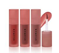 KIMUSE Lip Tint, tinte labios Water Gel Tint Colores 3 | Hidratación Ligero Alta Pigmentación Larga Duración, Hidratación Acabado Brillante (Lipstick Trio)