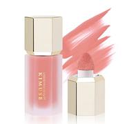 KIMUSE Líquido Blush Colorete, Liquid Blush en Duradero, Rubor Liquido Súper Sedoso Natural, Colorete en Crema para Rostro y Cuerpo, Fácil de Difuminar (Puff-Soft Peach)