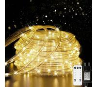 Kimuwote Manguera de Luces Exterior, 20M 200 LED Manguera Led Exterior 8 Modos y Brillo Ajustable con Control Remoto,Ideal para Exteriores Terraza Jardín