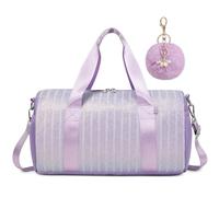 Kimwadalh Bolsa Deporte Niña Purpurina Pequeñas Bolsa de Danza para Ballet, Baile Latino y Danza Moderna, Bolsas de Viaje Deportiva Infantiles Niño con Bolsillo Impermeable