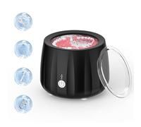 KIMWUVI Máquina limpiadora ultrasónica de retenedores. 220 ml, cápsula de limpieza sónica portátil para protector bucal, Invisalign, alineador. Limpiador ultrasónico profesional para joyas y anillos,