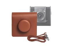 Kimyoaee Funda de transporte para cámara Fujifilm Instax Wide Evo 2 en 1, accesorios para cámara instantánea, bolsa de cuero con correa de hombro extraíble, Brown