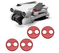 Kimyoaee Mavic Mini 3 4 Pro - Funda protectora de aluminio para DJI Mini 4 Pro/Mini 3 Pro Dron, accesorios a prueba de polvo, impermeable, juego de 4 piezas (rojo)
