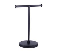 Kimzcn - Toallero de mano moderno negro mate para ba o, cocina o tocador, estante de encimera independiente