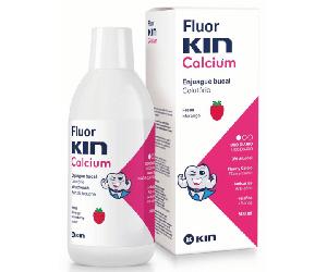 Kin FluorKin Calcium Enjuague Bucal Sabor Fresa 500 ml