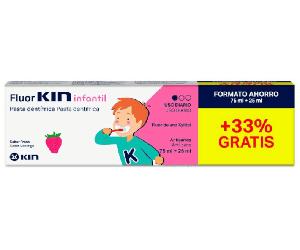 Kin FluorKin Infantil Pasta Dentífrica Sabor Fresa 75 ml