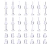 KINBOM 100 pares Respaldo Pendientes, Tuercas Seguridad Pendientes Earring Backs Tuercas de Pendientes para Deportes Mujeres Hombres Aretes para Bricolaje,3mm cabeza de copa