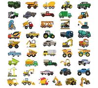 KINBOM 100 Pegatinas de Coches para Niños - Vehículos de Transporte Hinchados - Avión, Tren, Helicóptero, Coche y Más