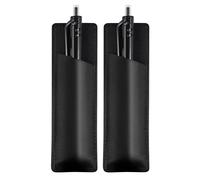 KINBOM 2 Piezas Portalápices Magnético de Cuero para Refrigerador PU Estuche de Cuero para Bolígrafos Portalápices Piel Soporte para Refrigerador u Otras Superficies Metálicas (Negro)