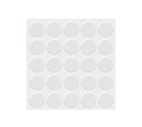 KINBOM 25 Piezas Almohadillas Parachoques Transparentes, Topes Lagrimas Silicona Cristal Mesa Adhesivos Muebles Gabinete Amortiguación Ruido Puntos Protectores para Tapas Vidrio Cajones Gabinetes