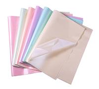 KINBOM 30 Hojas 50 x 35 cm Papel de Seda, 6 Papel de Seda para Envolver Regalo Color Metálico Papel Perlado Brillante Papel de Seda para Envolver a Granel para Vacaciones Fiesta Cumpleaños Decoración