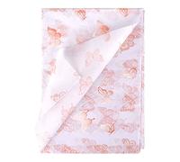 KINBOM 30 Piezas 35 x 50 cm/ 13,8 x 19,7 pulgadas Papel Seda Mariposas, Papel de Regalo de Oro Rosa Papel de Embalaje Metálico para Manualidades Baby Showers Cumpleaños Bodas