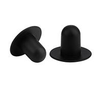 KINBOM Tapón de Piscina, Compatible con y Bestway, Tapón de Tapón de Orificio de Colador de Bomba de Filtro Tapón de Goma para Piscinas sobre el Suelo (2 Piezas, Negro)