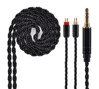 KINBOOFI Cable de auriculares chapado en plata de 6 núcleos, cable de repuesto desmontable para AS10, ZS10, Pro ZS6, ZS10, ZSR ZST C10, TRN V80, V20 TFZ (conector de audio de 3,5 mm, 2 pines)