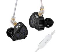 KINBOOFI CCZ CZ10 Auriculares in Ear con Cable 4BA+1DD en el oído IEMs HiFi con micrófono Doble imán Pet de 10 mm Controlador dinámico para Juegos con Cable Desmontable de 2 Pines