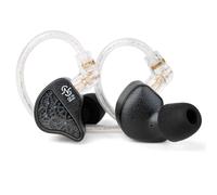 KINBOOFI CCZ CZ10 IEMs - Auriculares con cable Hi-Fi 1DD+4BA para juegos con carcasa de aleación de zinc, monitores intraurales con cable OFC desmontable para audiófilos, jugadores