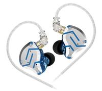 KINBOOFI KZ ZS10 Pro IEM in Ear Monitor, 4BA 1DD KZ Headphone Multi Driver in Ear Earphone IEM on Stage Monitor for Singer Guitarist Drummer(Azul Brillante, sin micrófono)