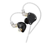 KINBOOFI KZ ZS10 Pro in Ear Monitor, 4BA 1DD KZ Auriculares Multi Driver en el oído IEM, KZ Auricular, Monitor de Escenario para Cantante Guitarrista Baterista (Negro Mate sin micrófono)