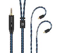 KINBOOFI MMCX - Cable de repuesto para auriculares de 2 m de largo, KBEAR ST16 Plus, cable de repuesto para auriculares FILO FH3 (conector de audio MMCX de 2,5 mm, negro-azul)