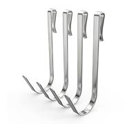 KINCMAX Ganchos Acero Inoxidable para Colgar en el Estante de la Ducha, Organizadores de Baño, Colgador de Accesorios de Cocina - Gancho Resistente a la Oxidación de Acero SUS 304