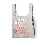 KIND BAG Bolsa de compras reutilizable | Reciclada a partir de 6 botellas de plástico (declaración ecológica) | Fuerte, plegable, grande, lavable, sostenible