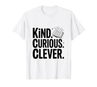 Kind Curious Clever Mindset - Cita Motivacional Camiseta