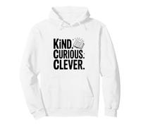 Kind Curious Clever Mindset - Cita Motivacional Sudadera con Capucha
