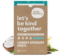 KIND LAUNDRY Detergent Sheets (Ocean Breeze) - Award Winning Eco Friendly Washer Soap Strips, Plant Based Liquidless Formula, Zero Waste, Biodegradable, Great for Travel, Camping (60 loads)