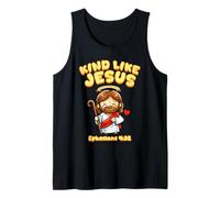 Kind Like Jesus Efesians Versículo de la Biblia Cute Kid Christianity Camiseta sin Mangas
