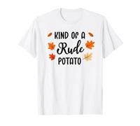 Kind of Rude Potato Sweet Potato Funny Thanksgiving Couples Camiseta