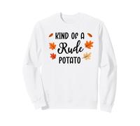 Kind of Rude Potato Sweet Potato Funny Thanksgiving Couples Sudadera