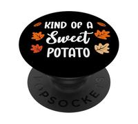 Kind of Sweet Potato Rude Potato Couples Funny Thanksgiving PopSockets PopGrip Adhesivo