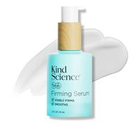 Kind Science Suero reafirmante para mujer, suero de ácido hialurónico que suaviza visiblemente las arrugas, alternativa al retinol con bakuchiol y péptidos, cuidado de la piel antienvejecimiento